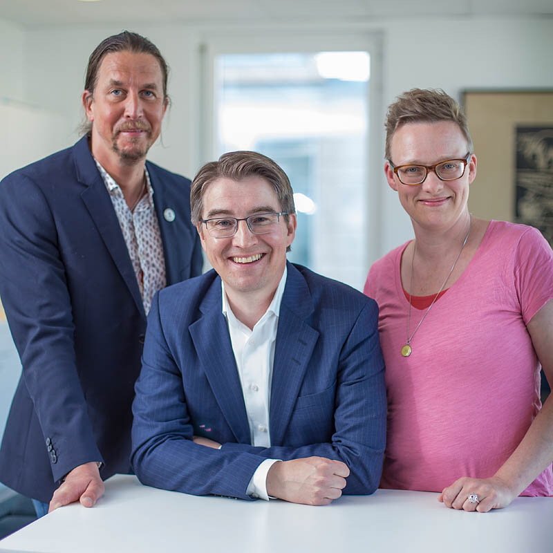 Jesper Nietsche, Johan Lundmark och Åsa Ståhl