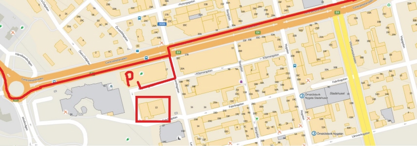 karta över örnsköldsvik