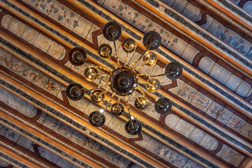 Painted ceiling