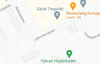 Gävle tingsrätt på kartan